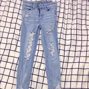 American eagle ripped jegging